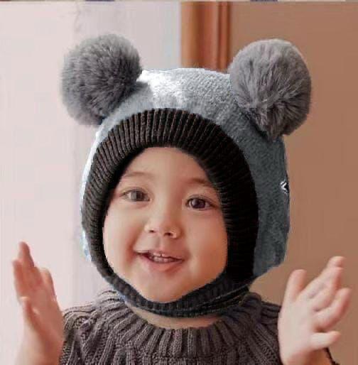 Kids Winter wool caps Star-05